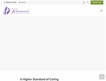 Tablet Screenshot of pocatellowomensclinic.com